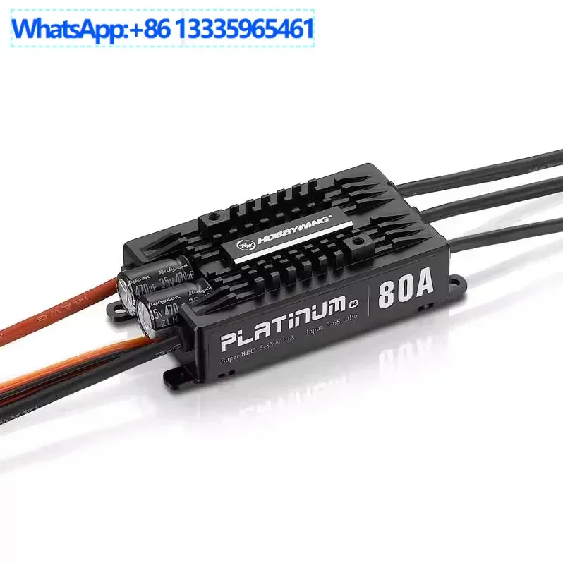 

Hobbywing Platinum-80A-Pro V4 Бесщеточный регулятор скорости с фиксированным крылом