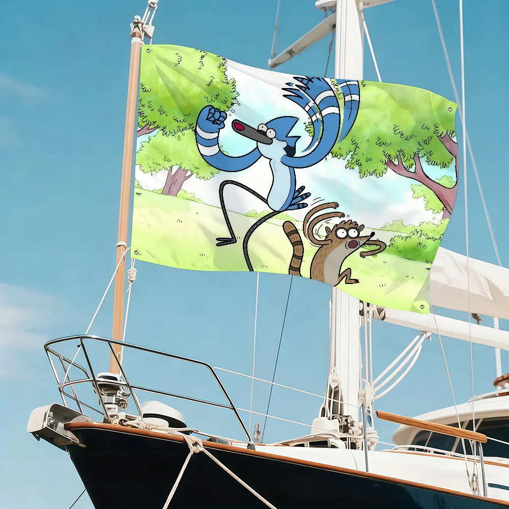 Cartoon R-Regular S-Show-E flag Art Sci Fi Room Home Decor Wall Mount Home Decor Banner