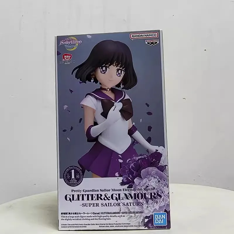 

Bandai Genuine GLITTER＆GLAMOURS SUPER SAILOR SATURN Action Figure Sailor Moon Eternal Anime Toys For Kids Gift Collectible Model