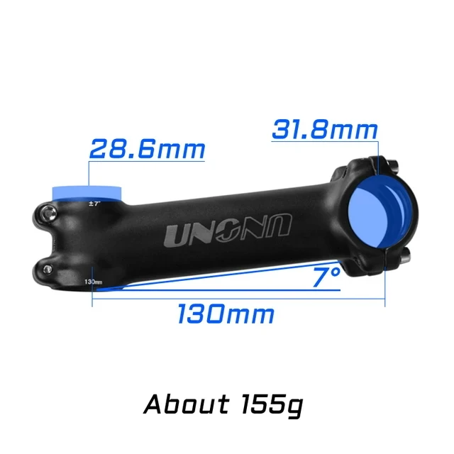 UNO MTB-Fahrradvorbau -7 17 35 Grad ultraleichte Aluminiumlegierung 31,8 mm 60 70 80 90 100 110 120 130 mm Rennradvorbau King Alloy