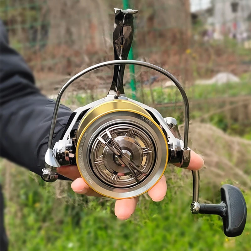 

Sea Fishing Reel Spinning Lures Saltwater Drag Max 25Kg GX 8000 10000 12000 Predator Speed Wheels Tackle Rods Distant Full Metal