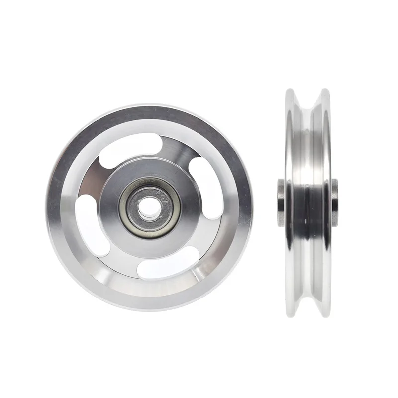 [Al] 1PCS Hoge Kwaliteit Universele Slijtvast Lager Aluminium Materiaal Katrol Wiel Kabel Gym Sport Apparatuur Deel 73/88/95mm