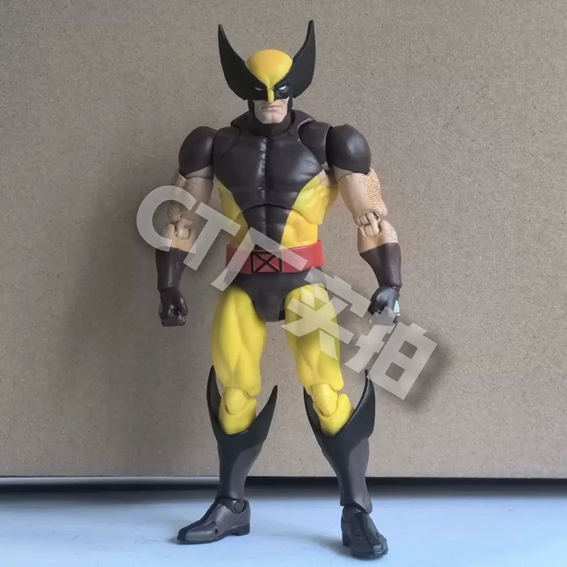 CT 장난감 울버린 Mafex 096 피규어, 138 다크 브라운 만화 Ver X-Men 애니메이션 액션 피규어, 조각상 맞춤형 선물 장난감, 15cm