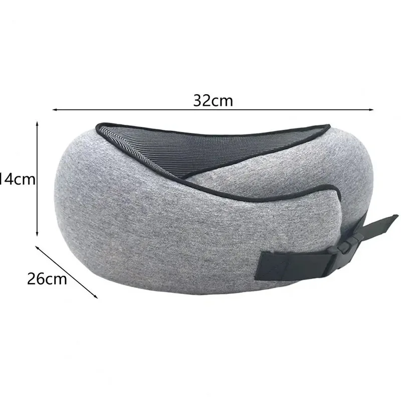 Airplane Travel Neck Pillow Cervical Vertebra Travel Portable Noon Break Aircraft U Type Of Pillow with Storage Bag Trip Supply