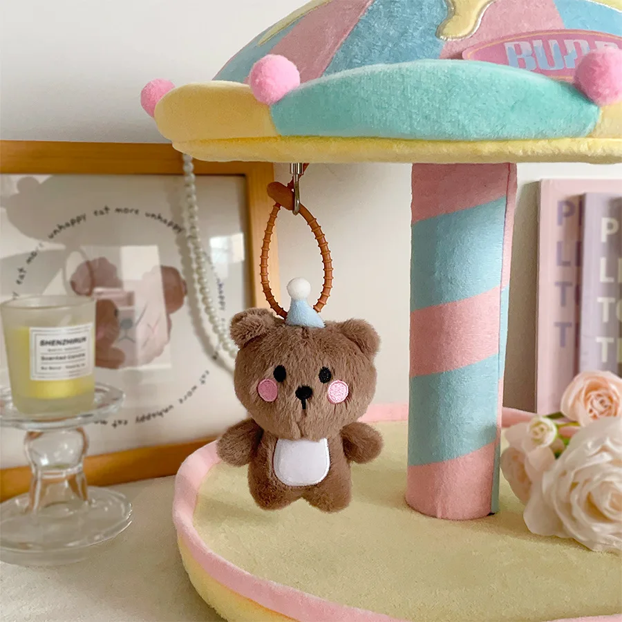 Original Animal Party Series Doll Bags Keychains Pendants Fine Dolls Plush Toys Small Figurines