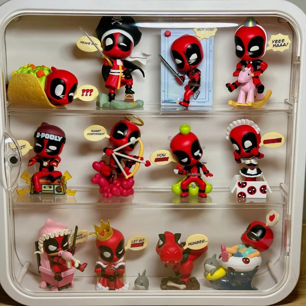 Marvel Deadpool Serie Blind Box Speelgoed Kawaii Cartoon Film Action Figure Model Pop Verrassingsgeschenken Bureau Ornament Collectie Speelgoed