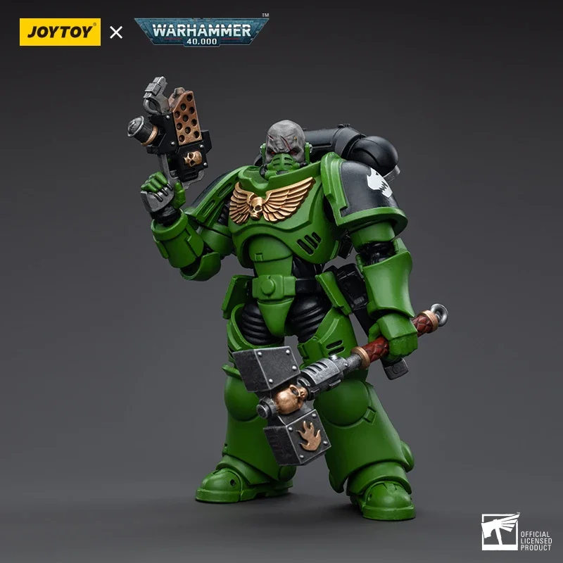 In Stock JOYTOY WARHAMMER Salamanders Assault Intercessors Sergeant Krajax Tsek\'gan Brother Haecule Tol\'vak Robot Action Model