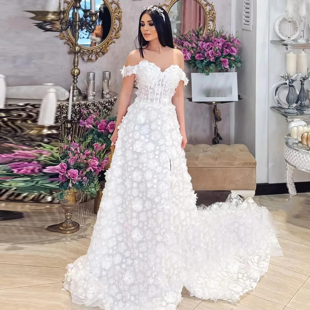 

2026 High Quality Women Wedding Dresses Sexy O-Neck Lace Applique Bridal Gown Banquet Vestidos De Novias Floor Length Customized