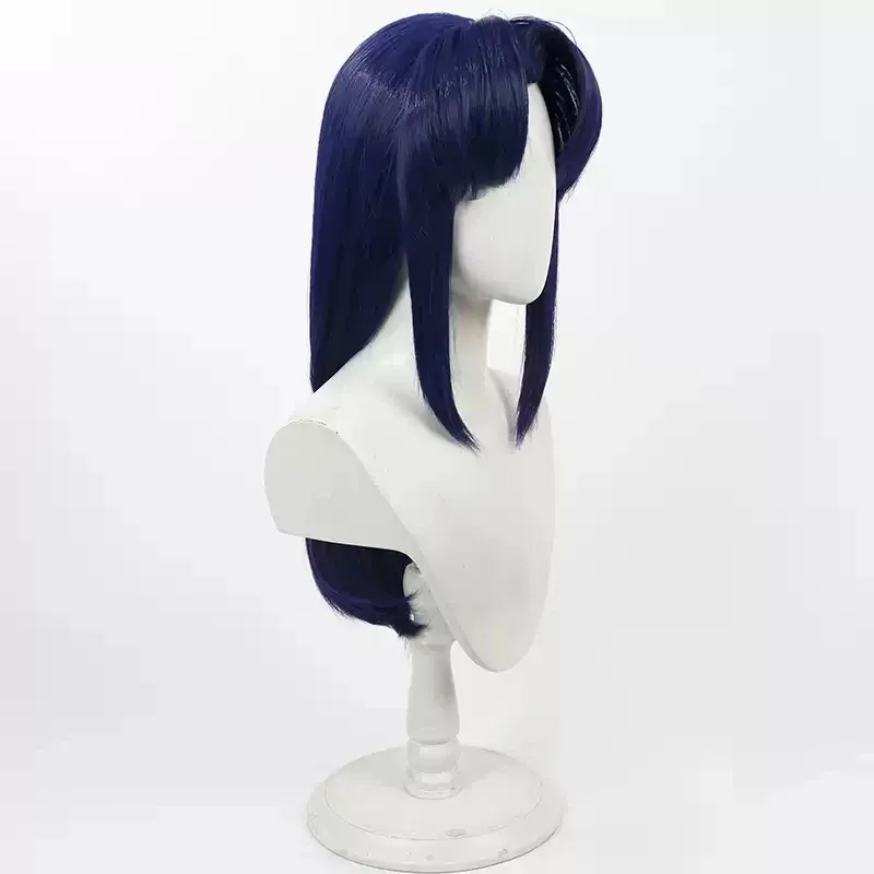 أنيمي رانما 1/2 Akane Tendo زي أزرق داكن مقاوم للحرارة الشعر الاصطناعية حفلة الهالوين تأثيري الباروكات + غطاء شعر مستعار 5؛ c، 8'z، 6.k؛