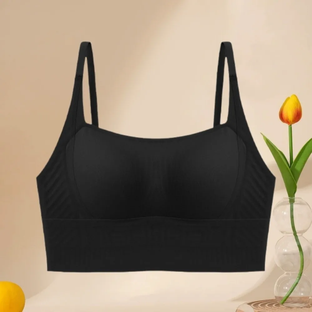 

Thin Women Wireless Bra Anti-sagging Close-fitting Push Up Underwear Traceless Gathered Breasts Brassiere for Women Yoga