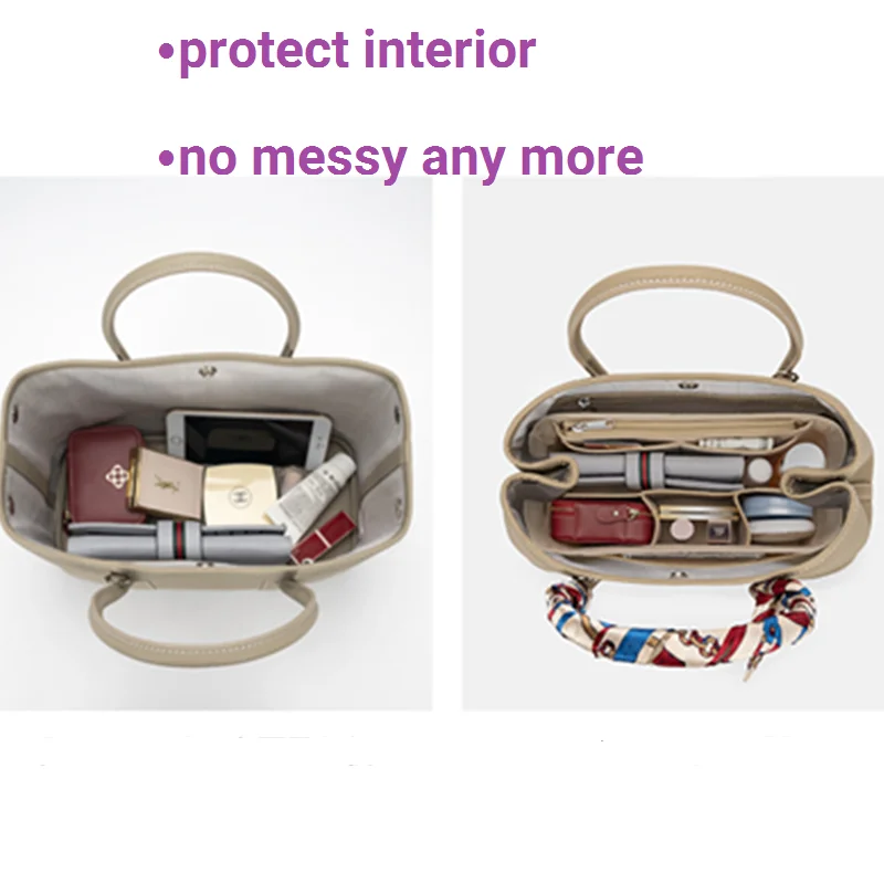 【Only Sale Inner Bag 】Bag Organizer Insert For Hermes Garden Party 30 36 Organiser Divider Shaper Protector Compartment