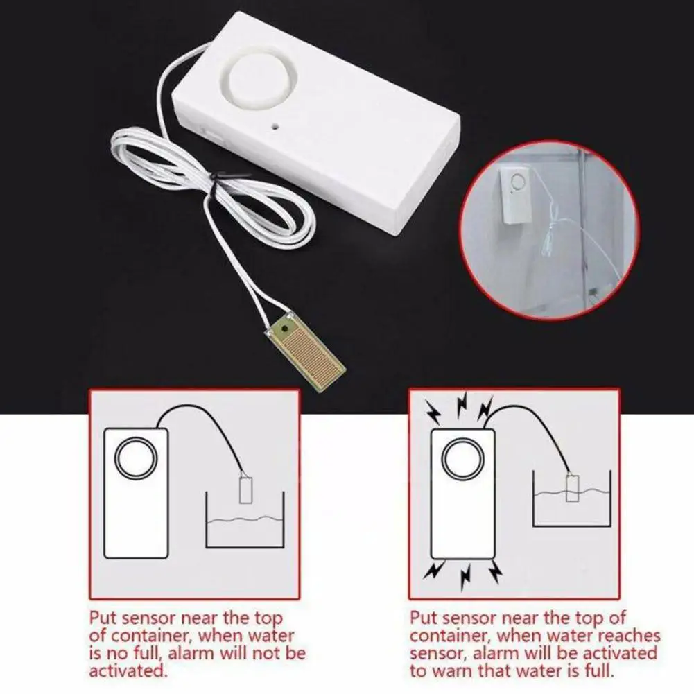 1pcs Water Leakage Sensor Leak Alarm Flood Wireless System Security Detection Alert Home 120dB H8W9