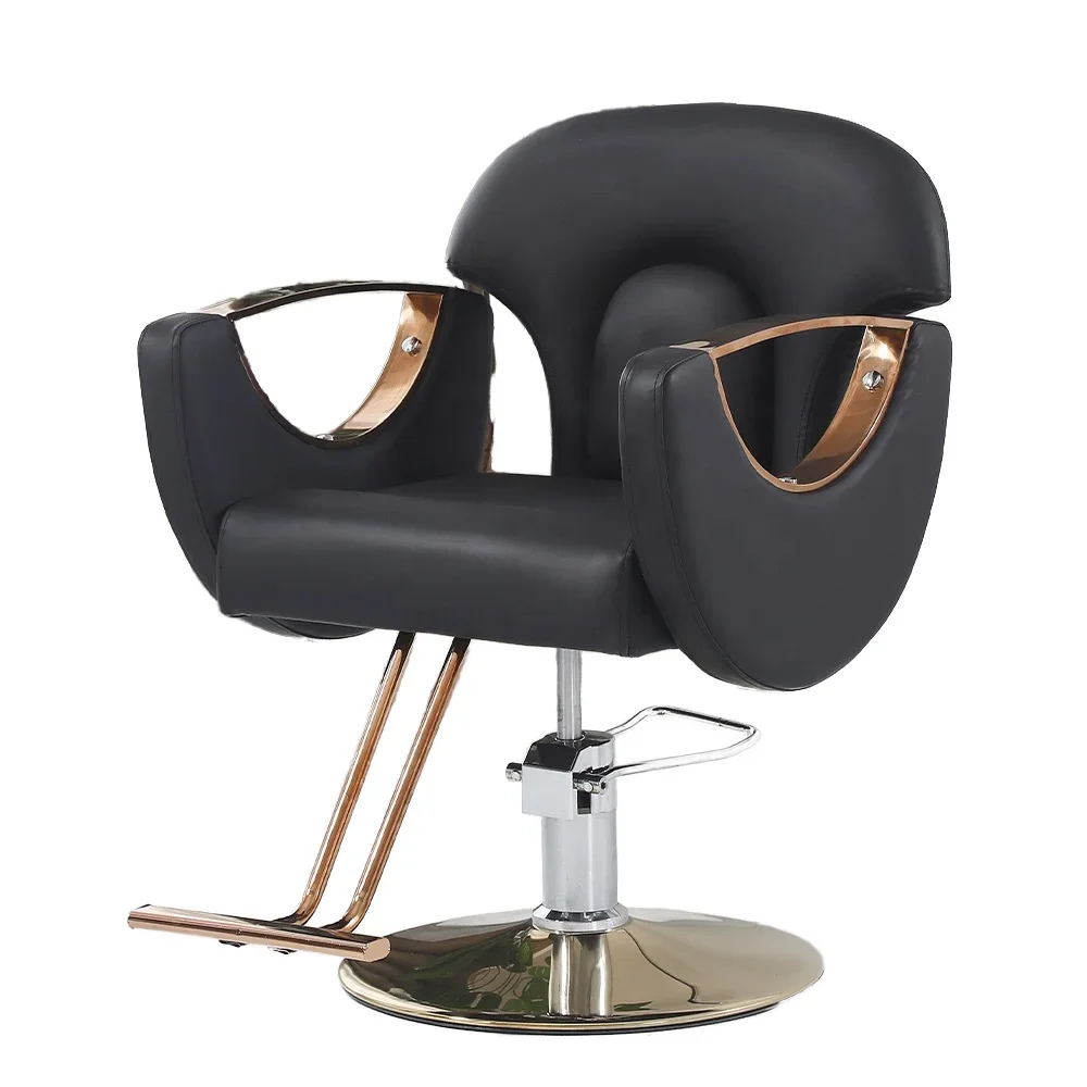 

Light Luxury Barber Shop Hair Cutting Chair Hair Salon Dedicated Lifting Rotary Barber Hairdresser Chair