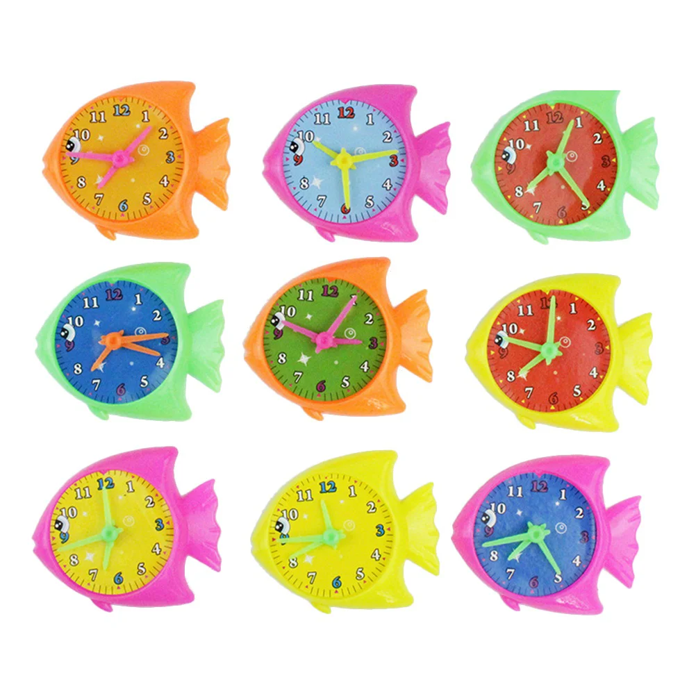 25 Pcs Educational Toy Creative Clock Fish Shape Number Digital Desktop Toddler Kids