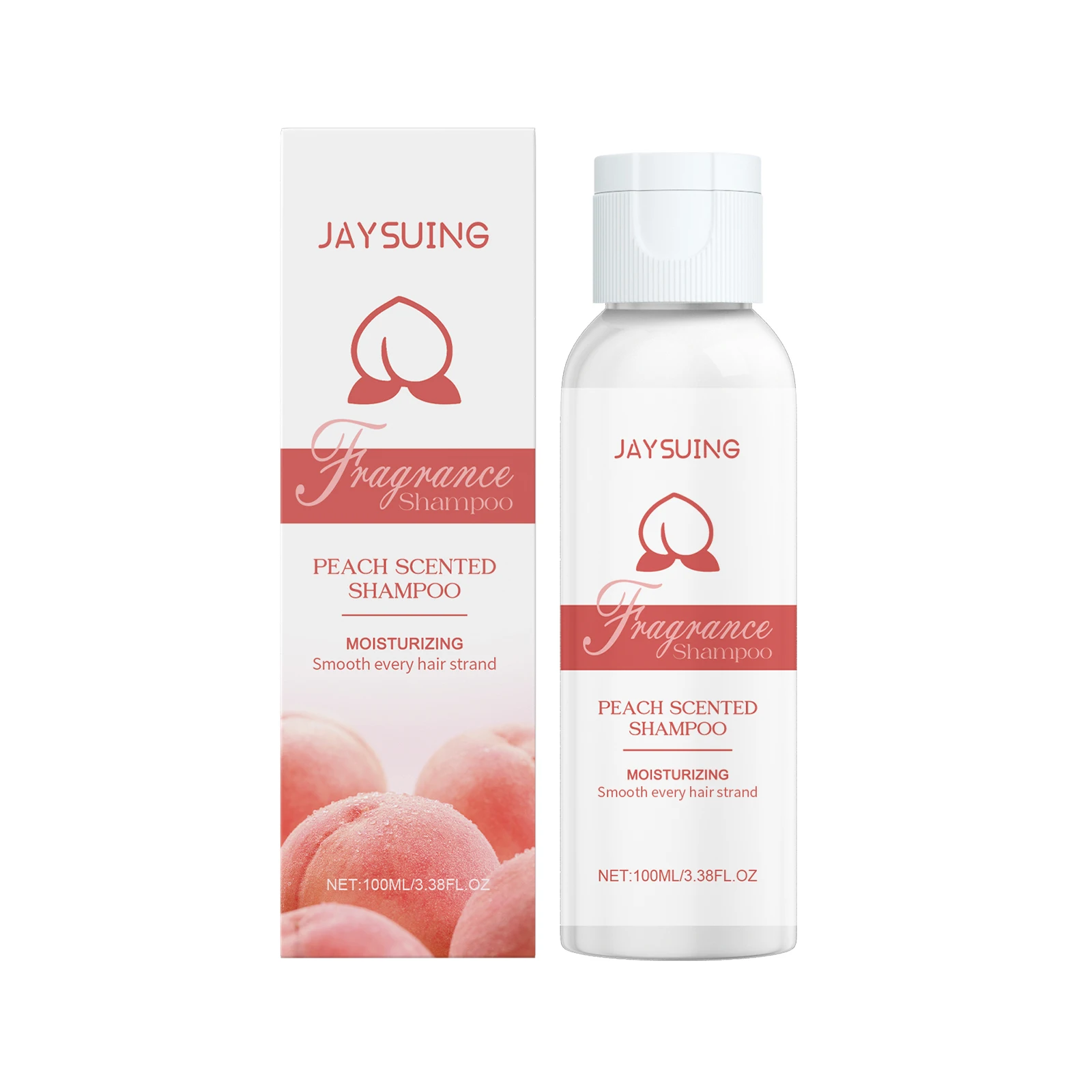 

Jaysuing Ladies White Peach Fragrance Shampoo Gentle Nourishing Dry And Smooth Hair Shampoo 3pcs