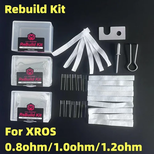 Herramienta de pegatina Premium XROS RBK, alambre de malla de resistencia 1,2/1,0/0.8OHM con varilla de algodón de 4/2mm para Kit de reconstrucción XROS