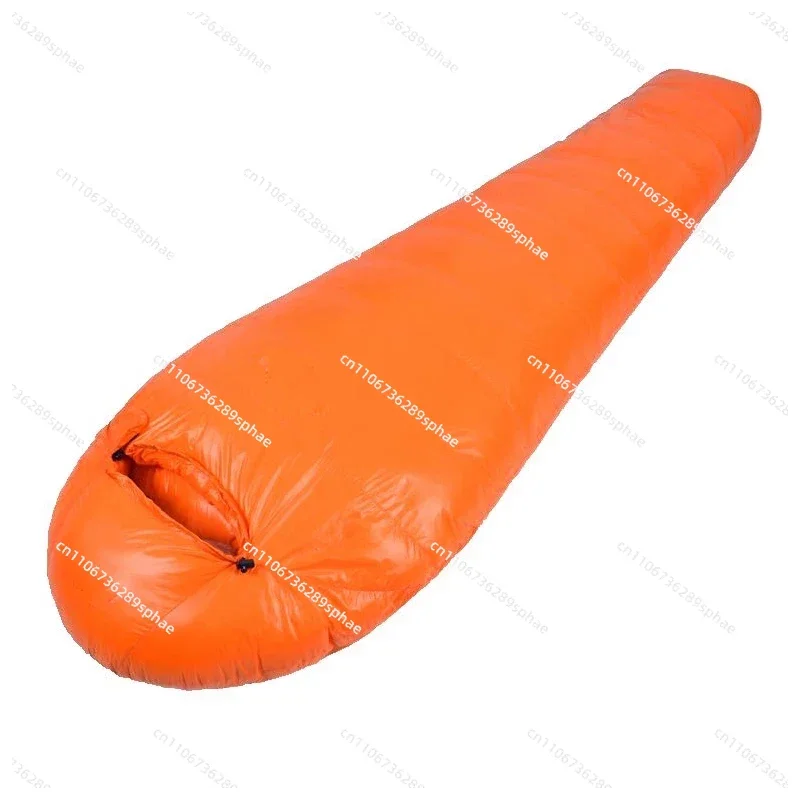 Down sleeping bag shell adult outdoor camping cold mummy ultra light goose down autumn and winter mountaineering thickened