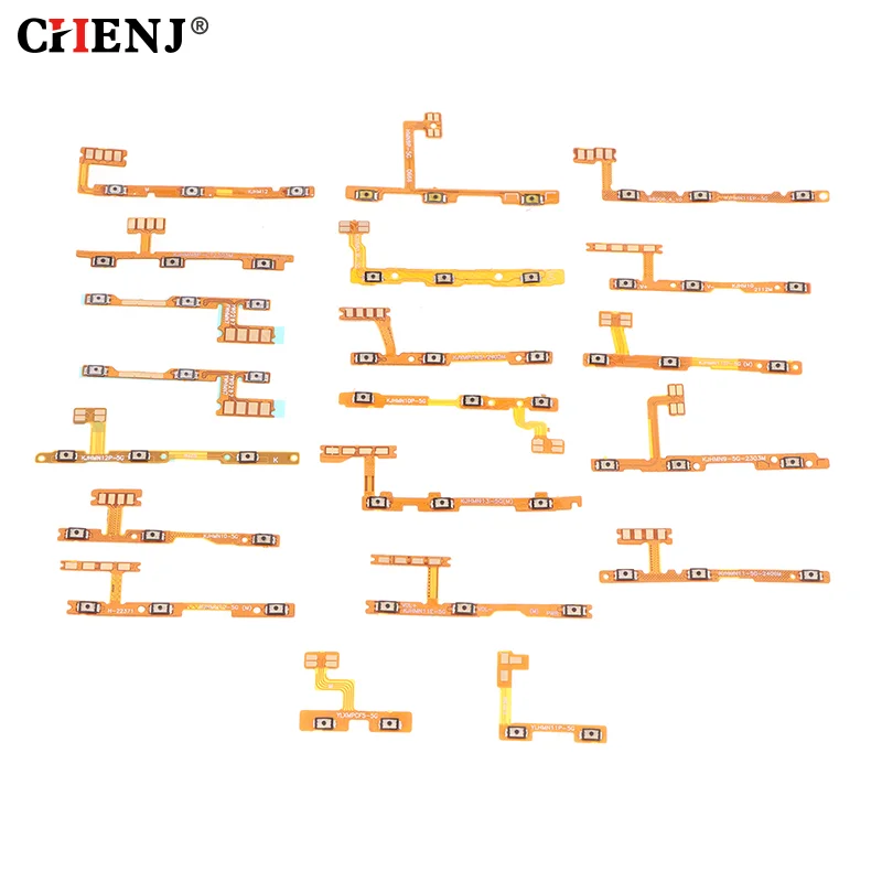 2pcs Power on off Button Volume Key Switch Flex Cable For Redmi NOTE 9 10 11 12 13 Pro Mobile Phone Replacement Repair Parts