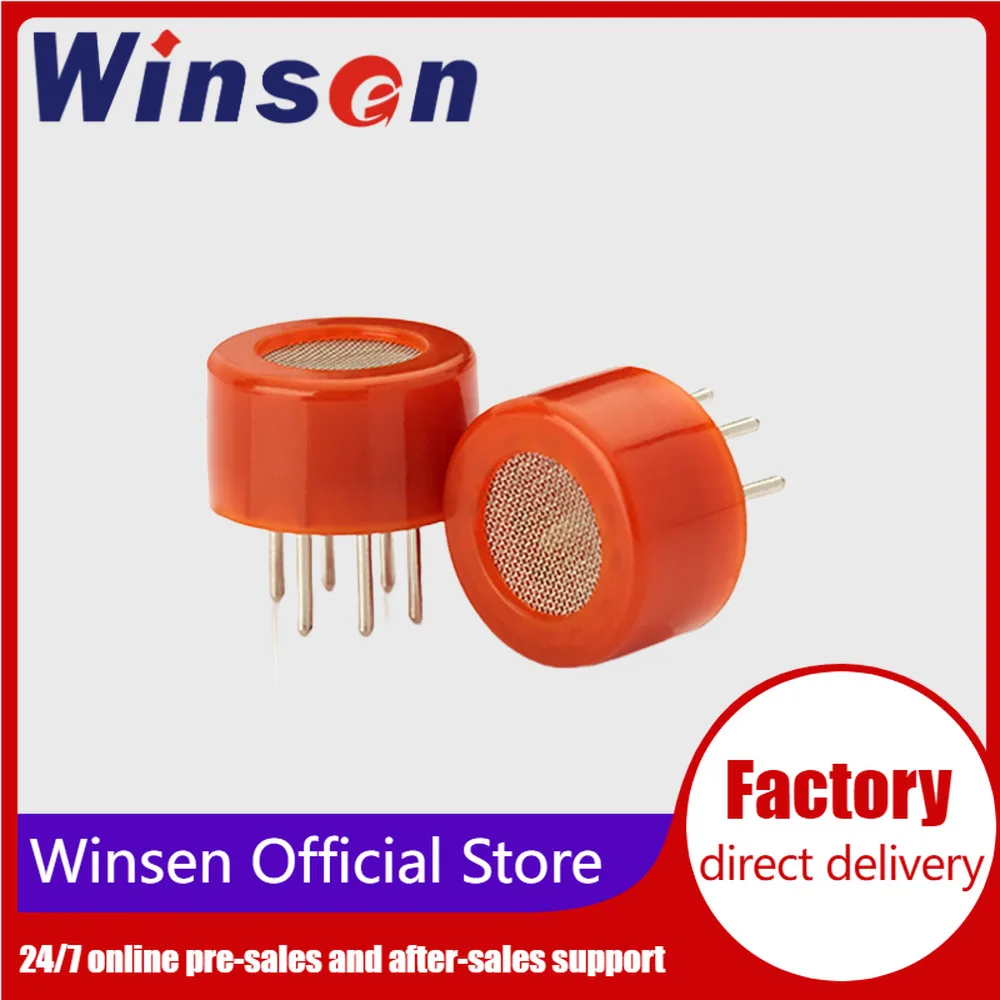 10PCS Winsen MQ-7B/MP-7 CO Sensors Civil Carbon Monoxide Detection 10 Years Long Life 10～500ppm/50-1000ppm