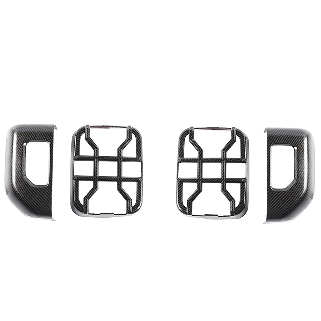 

Tail Light Guards Rear Light Cover Protector for Jeep Gladiator JT 2018 2019 2020 2021 2022, ABS Carbon