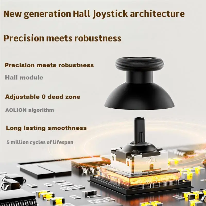 وحدة تحكم AOLION Mini Retro Ananke/Turbofunctie Vergisselbare عصا تحكم متعددة المنصات على شكل حرف D وحدة تحكم يدوية مخصصة للعبة