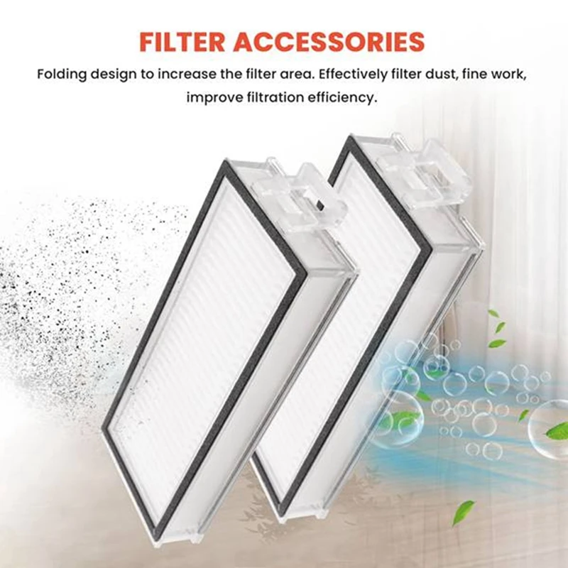 ABMI-9 Pcs For Roborock Q7 / Q7+ / Q7 Max+ Sweeping Robot Main Side Brush Mop Filter Dust Bag Set Cleaner Parts Replacement