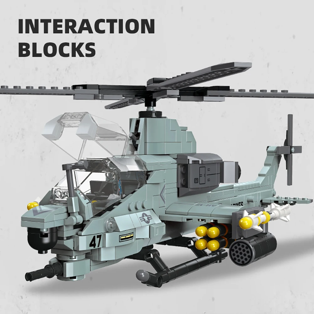 항공 모델 제작 키트 AH-1 헬리콥터 및 F4U 코세어 항공기 DIY 3D 조립 세트 성인 취미가를 위한 수집용 디스플레이