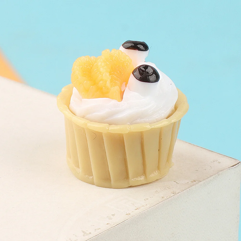 

12 Pcs Simulation Cake Fake Faux Model Accessories Realistic Small Dessert Lifelike Cakes Resin