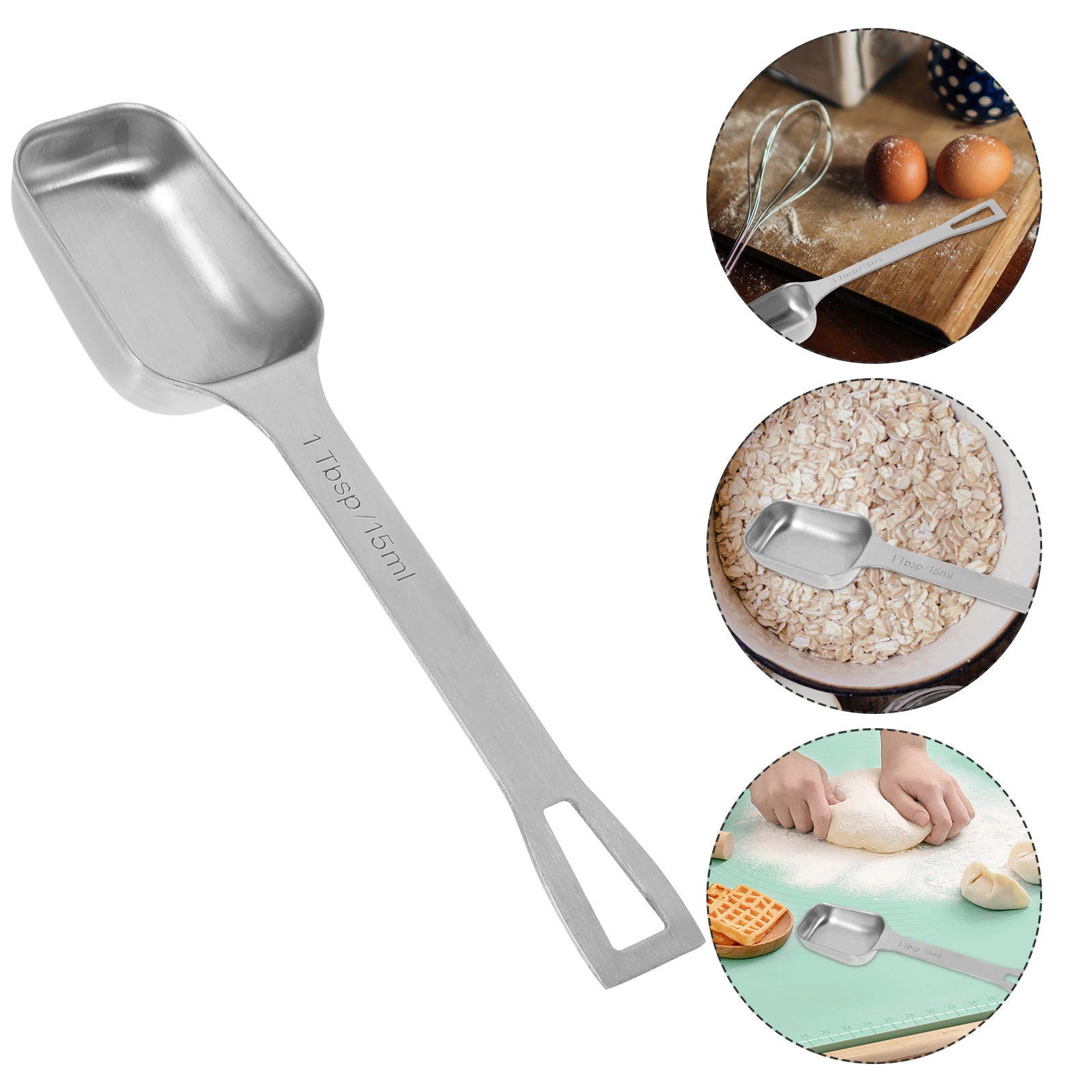 

Stainless Steel Measuring Spoon Coffee Kitchen Cooking Baking Tea Spoons Metal Weighing Powder Sugar Milk Spices