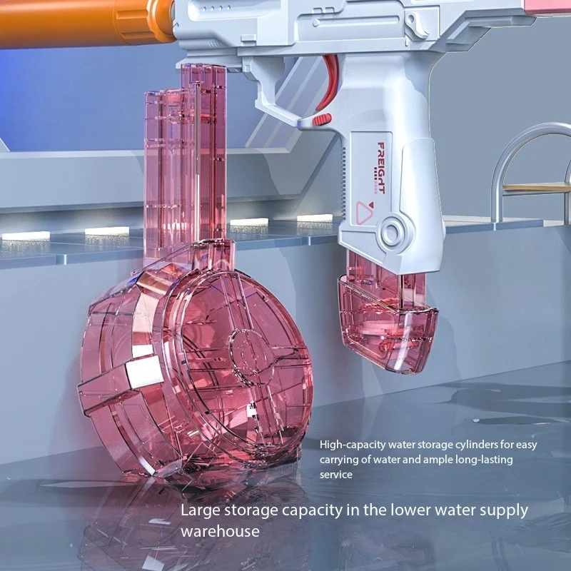 Pistolet à eau électrique entièrement automatique, divertissement d'été en plein air, plage, piscine, jouet de tir à haute pression, cadeaux pour enfants et adultes