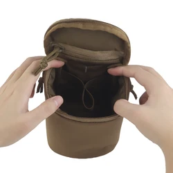 Bolsa de cintura visión nocturna a prueba de polvo, doble cremallera