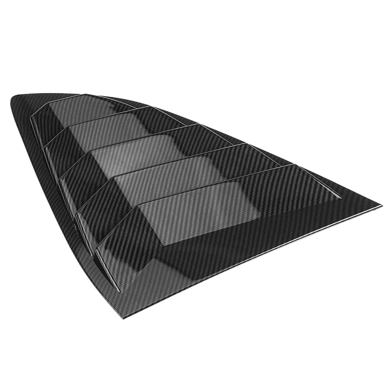 Carbon Fiber Car Rear Side Window Louvers Cover Blinds Scoop Air Vent Cover Trim For Honda CR-V CRV 2017-2020