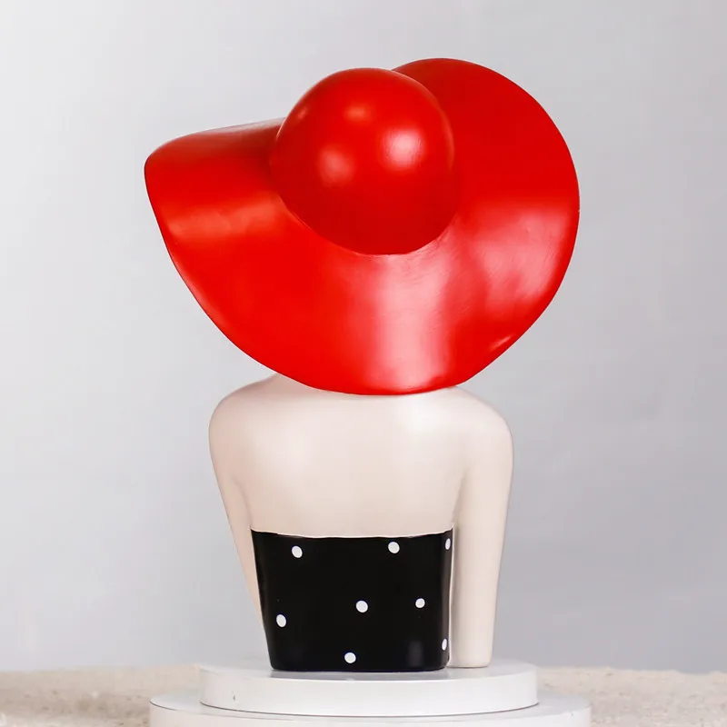 Figurine de fille moderne à la mode nordique, meuble TV pour la maison, modèle de chambre, meilleur ami, cadeau d'anniversaire pour femmes