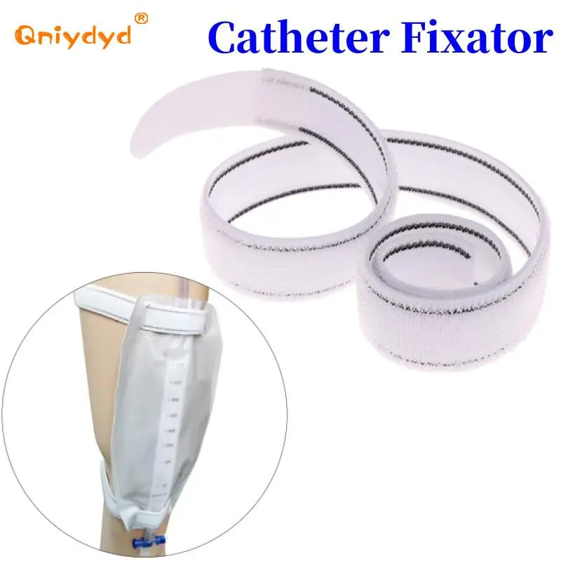 1pc Catheter Fixator Elastic Comfortable External Durable Adjustable Urine Bag Leg Holder Fixation Band