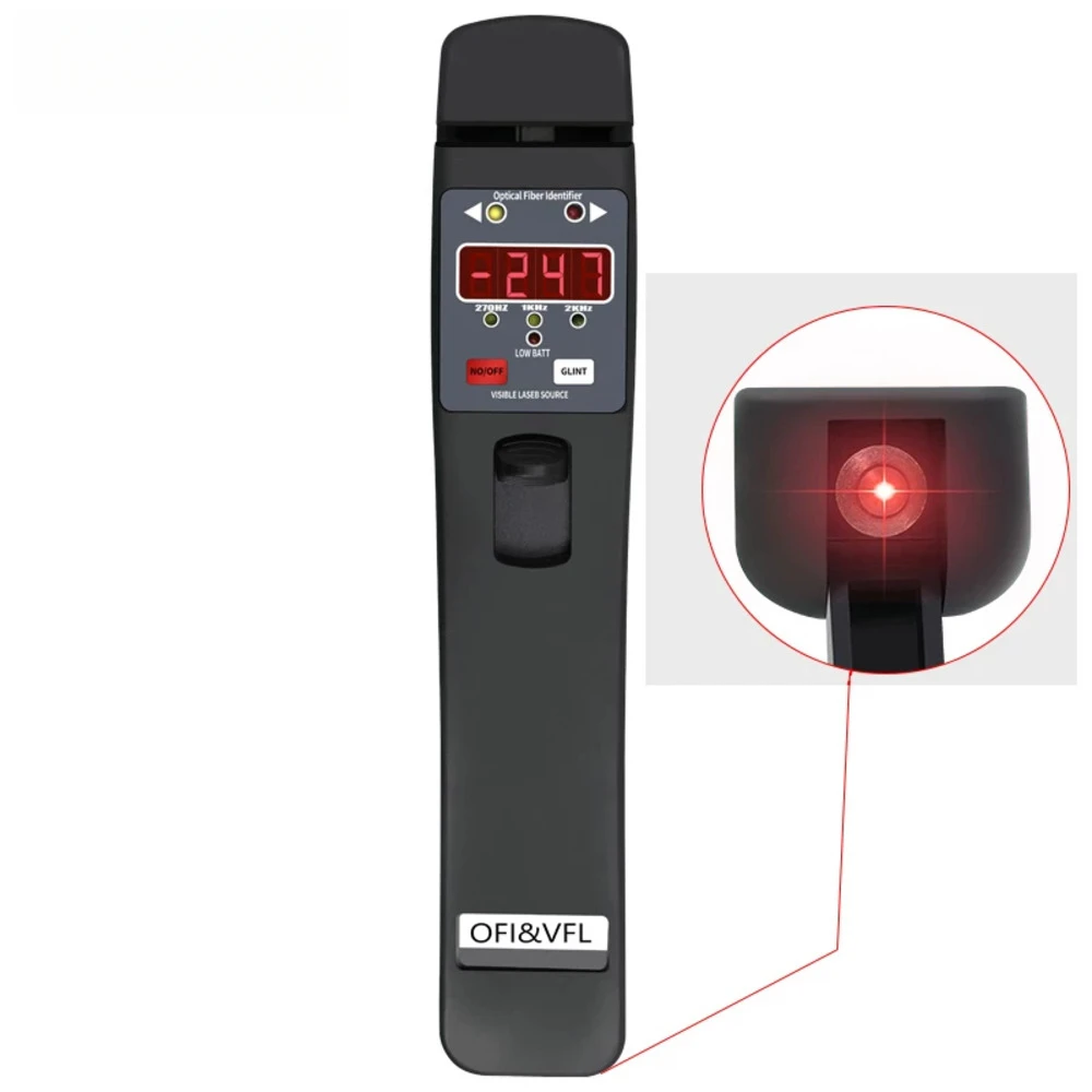 The optical fiber identifier YTM-OFI 401 conducts online testing of optical signals and detects red light