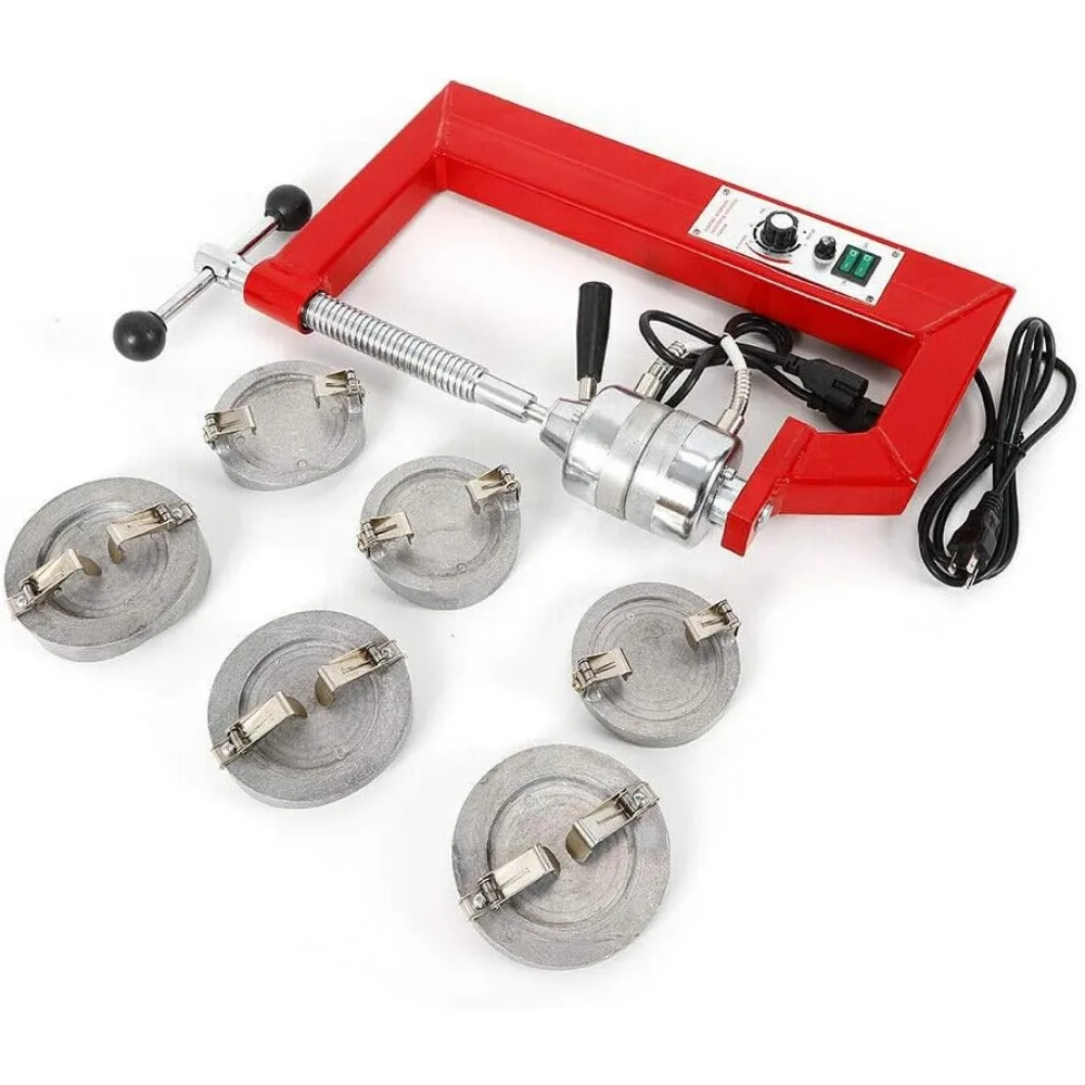 آلة إصلاح تسخين الإطارات الأوتوماتيكية المفلكنة مع 6 قوالب 140-165 ℃ معدات المرآب 110 فولت لشاحنة السيارة #4