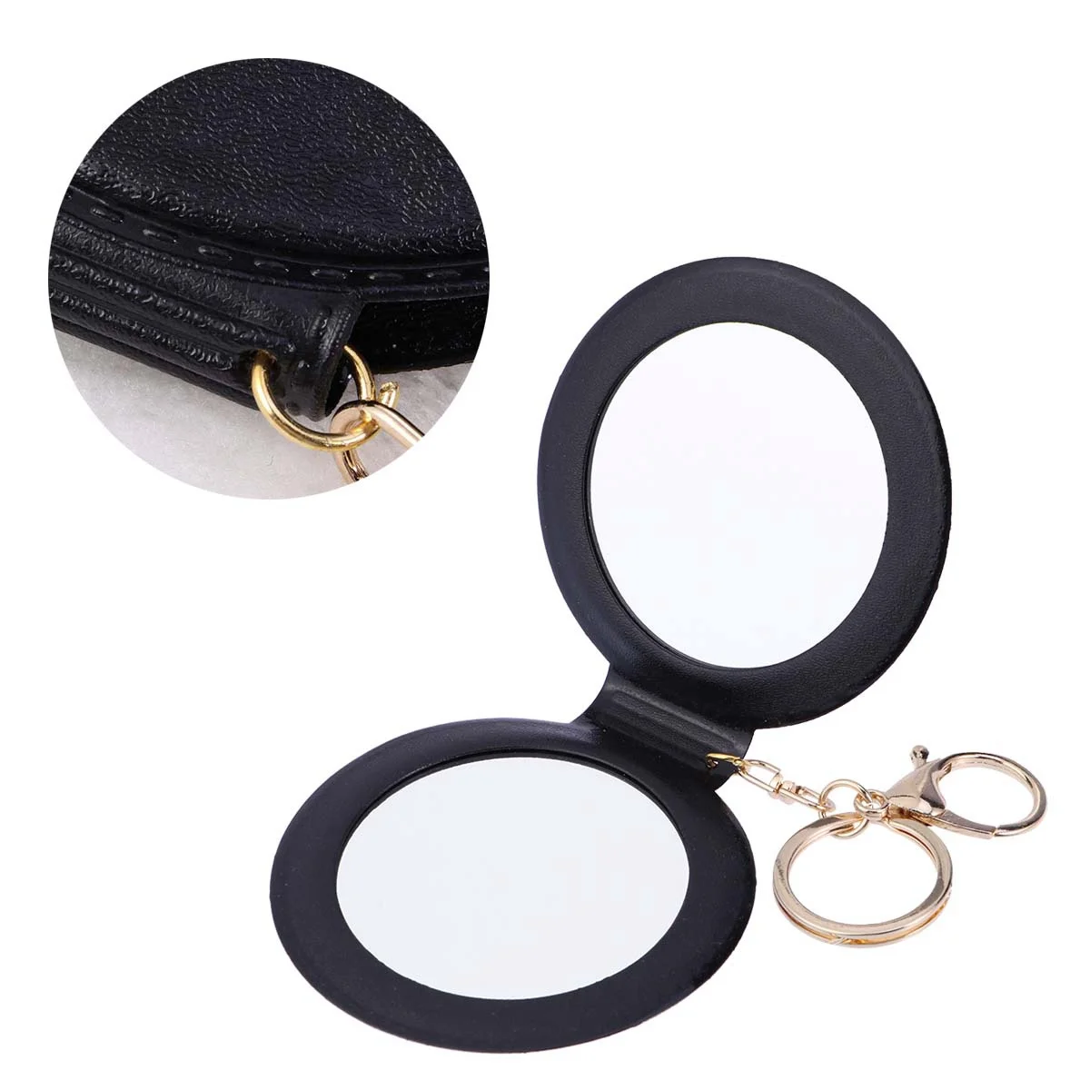 Double Side Mirror Compact Portable with Closure for Bathrooms Or Gifts Available in Assortment of Designs Folding Mirror
