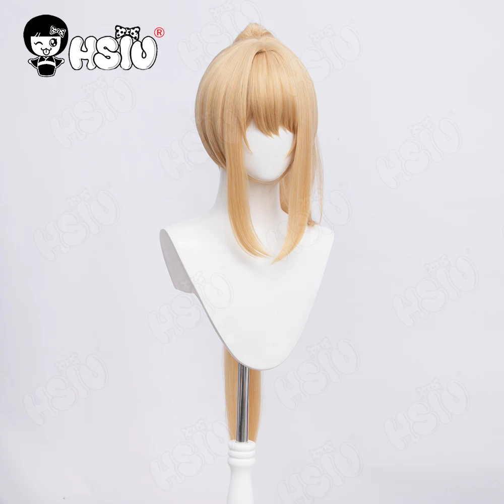 Ruffie Cosplay Wig Fiber synthetic wig Game NIKKE The Goddess of Victory cosplay 「HSIU 」Light yellow ponytail long Wig