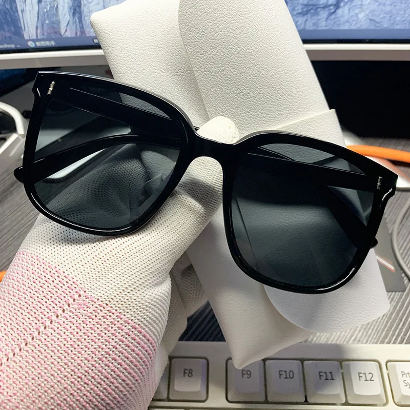 

Корейские солнцезащитные очки в большой оправе, женские модные квадратные очки, женские очки, уличные солнцезащитные очки UV400, зеркальные очки для езды на велосипеде