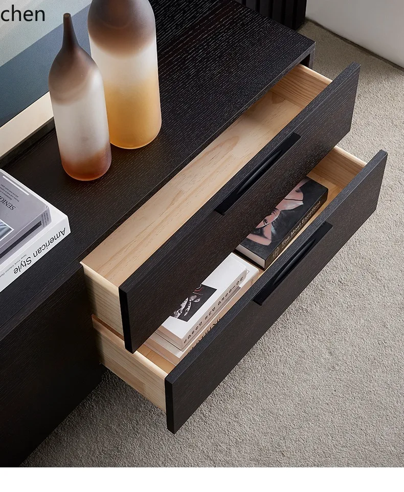 PYH light luxury solid wood coffee table combination modern simple living room new small apartment high