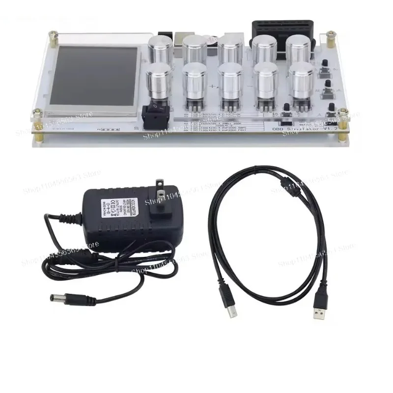 ELM327 Automotive ECU & OBD Simulator with LED - OBDII Test Platform for ECU Development & Testing