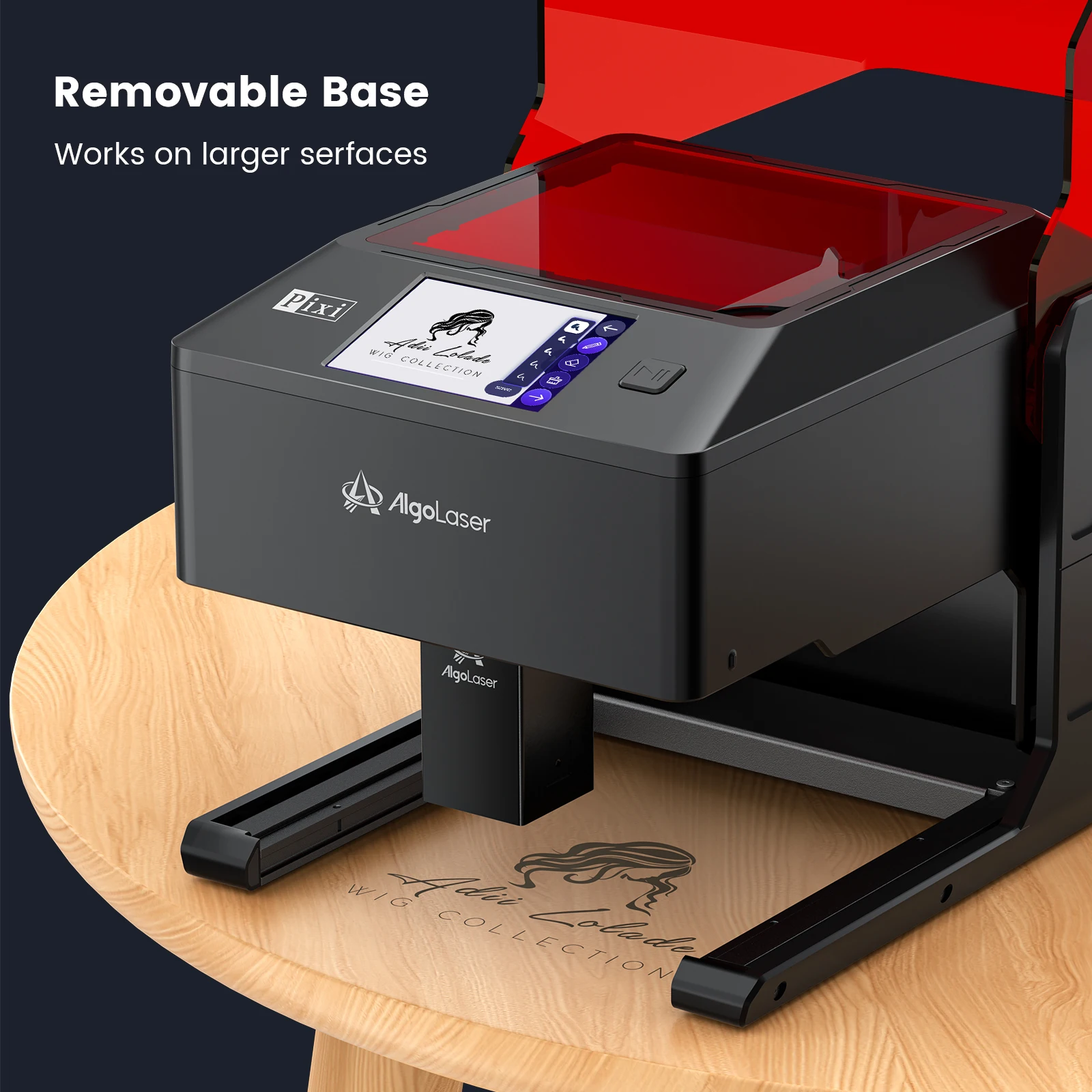 AlgoLaser 10W Incisore Laser Palmare CPer Principiante FAI DA TE Router di Legno Macchina Per Incidere Laser Con Schermo Intelligente Per Metallo Pelle