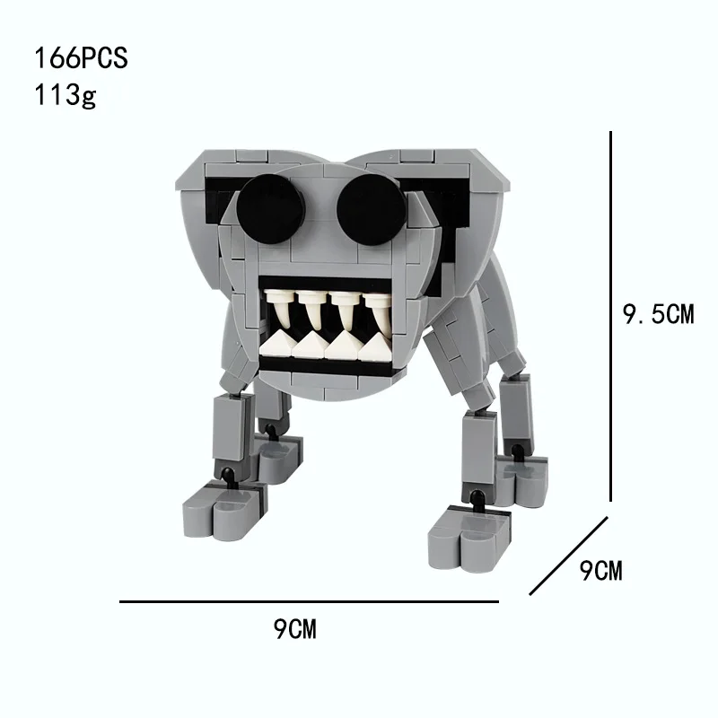 Abnormal zoo building block figurine model