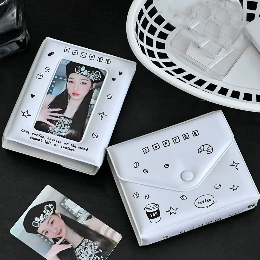 High Quality PVC Photo Album Creative Portable Envelope Card Bag 3 Inch School Stationery Card Package