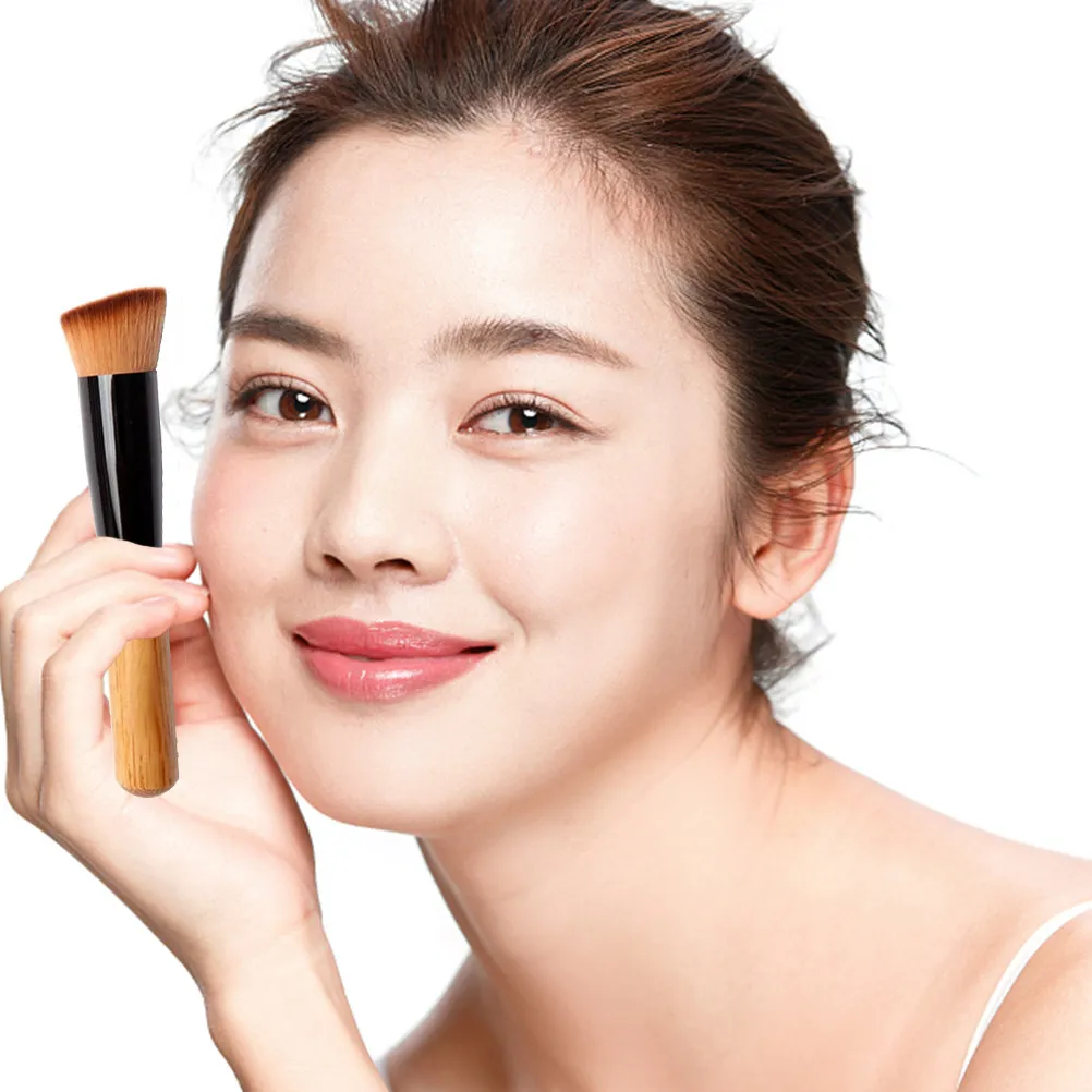 3Pcs Elegant Small Makeup Brush Set Women Soft Synthetic Bristles Blush Powder Eyeshadow Foundation Brush Gift for Valentine