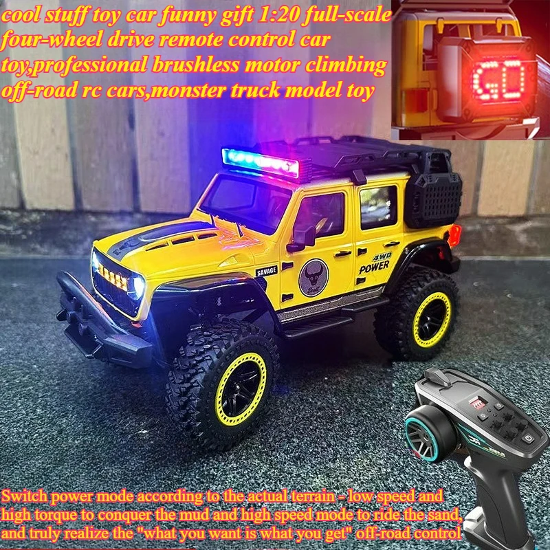 Cool Stuff Toy Car Funny Gift-1:20 Full Scale 4WD Rc Truck,Kawaii Off-road Rc Car,Remote Control Car,Monster Truck,Toys for Boys
