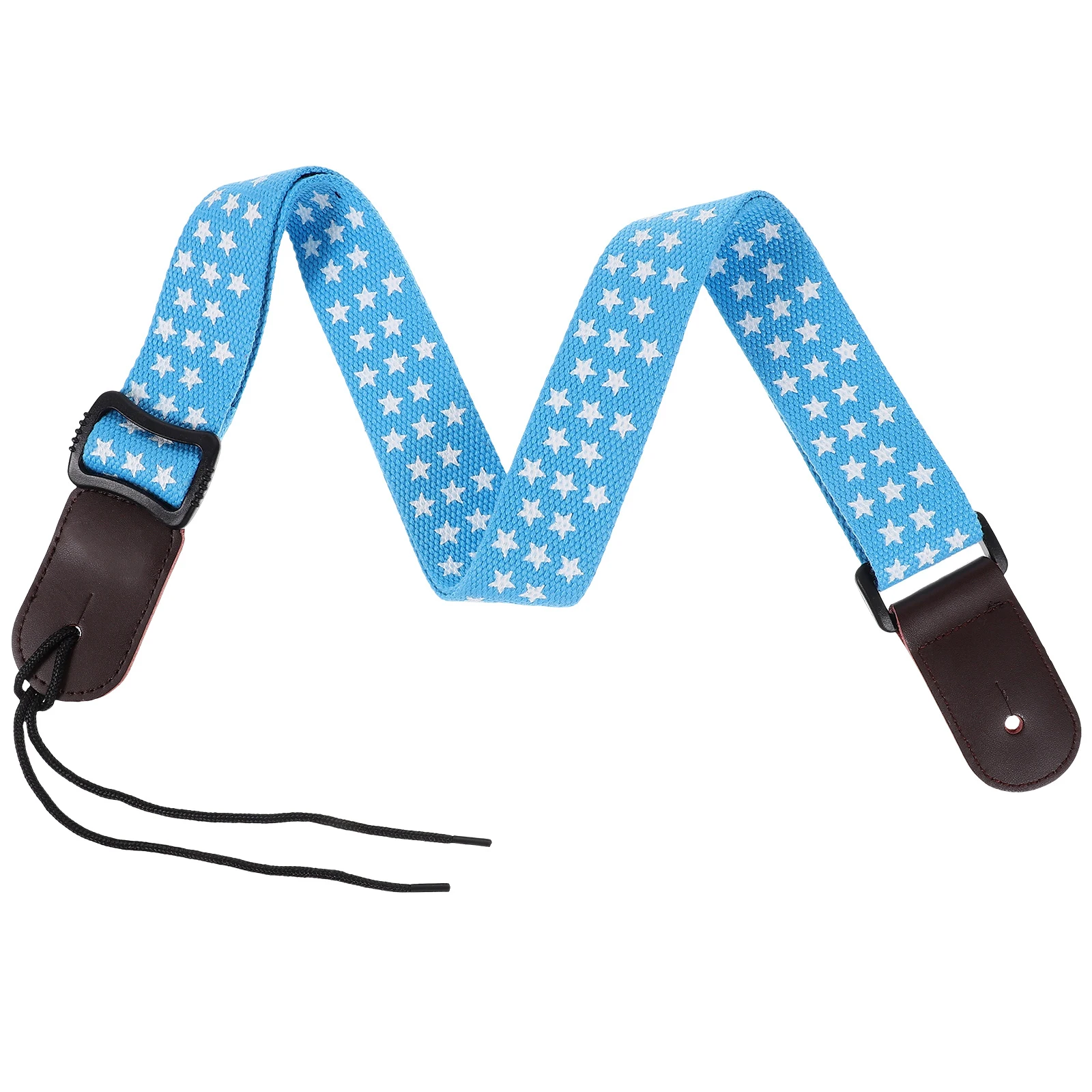 

Adjustable Pure Cotton Ukulele Strap Head Durable High Strength Instrument Parts Accessories For Ukulele Players Blue