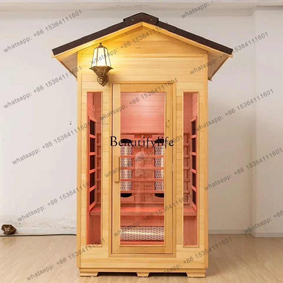 Customization Outdoor sauna, steam box, steam sauna, household, single and double light wave energy room
