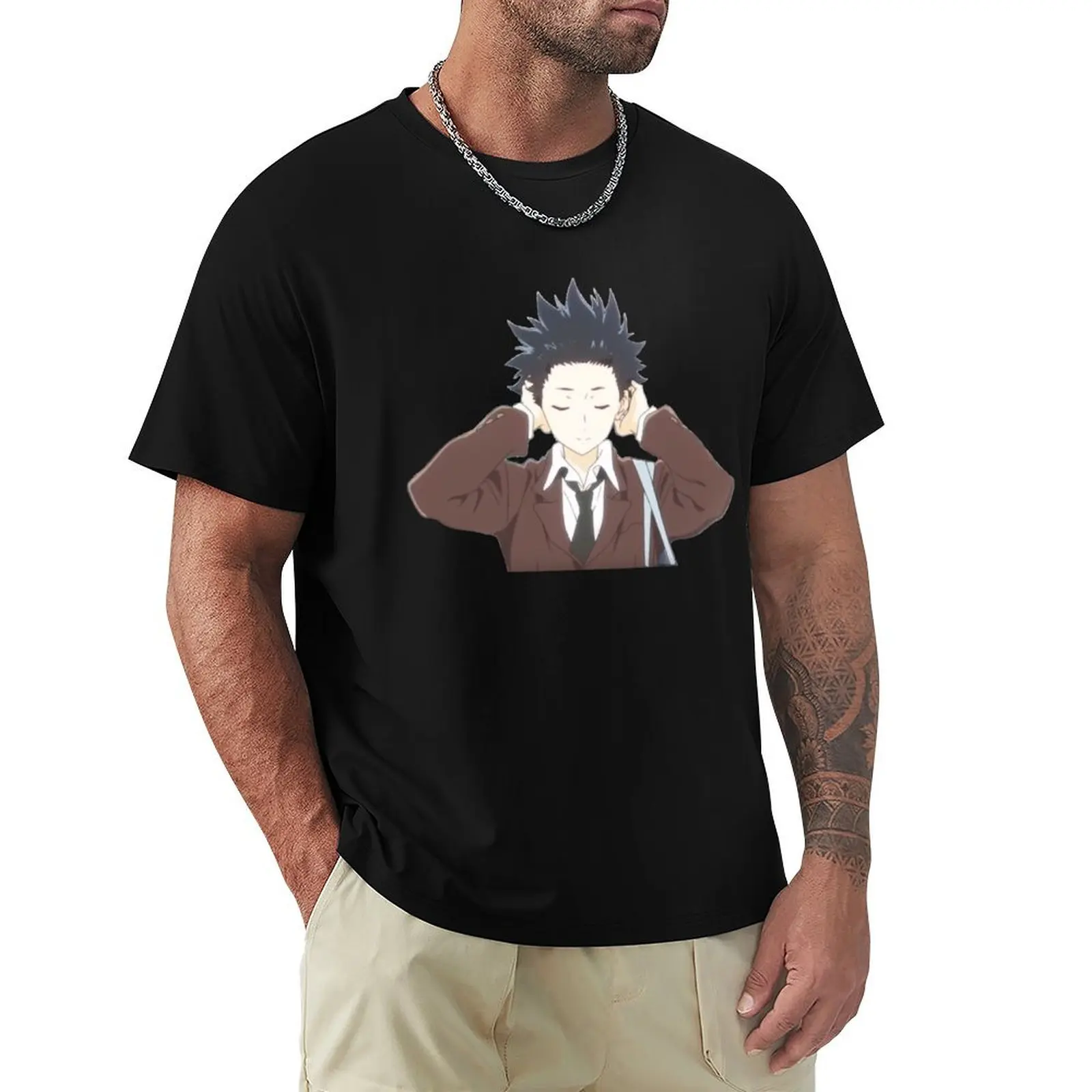 Shoya Ishida (A Silent Voice) T-Shirt Relaxed Casual Short Sleeve Tee