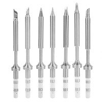 7 Types Mini Stainless Steel Soldering Iron Tips  Phone Computer Electric Maintenance Replacement For Ts100 Soldering Iron